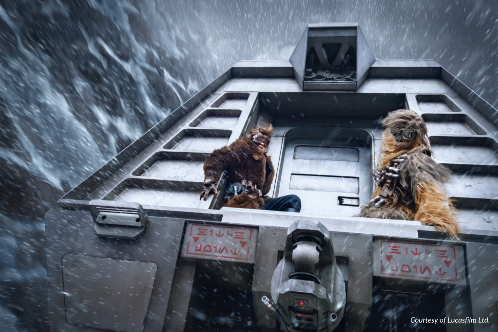 Film still from Solo: A Star Wars story, which featured ICVFX for a runaway train scene.