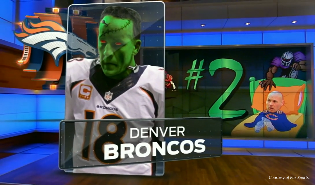 NFL players transformed into monsters during America's Pregame from Fox Sports.