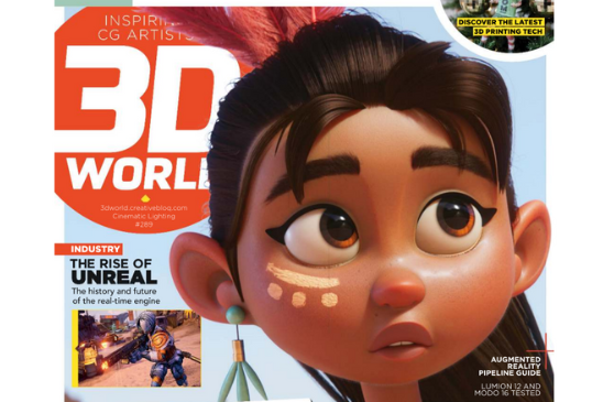 Front over of the September issue of 3D World magazine.
